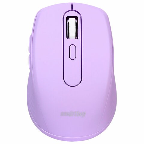 Мышь беспроводная бесшумная SMARTBUY SBM-611AG-V, USB, 4 кнопки + 1 колесо, оптическая, лиловая, 02033 514186 - фото 304037