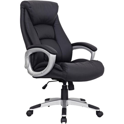 Кресло из натуральной кожи BRABIX Grand EX-500, черное, 530861 530861 - фото 304132