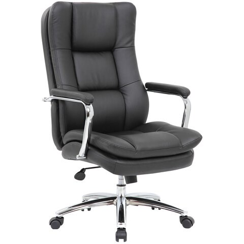 Кресло офисное BRABIX PREMIUM Amadeus EX-507, экокожа, хром, черное, 530879 530879 - фото 304140