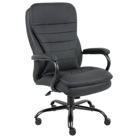 Кресло офисное BRABIX PREMIUM Heavy Duty HD-001, усиленное, НАГРУЗКА до 200 кг, экокожа, 531015 531015 - фото 304190