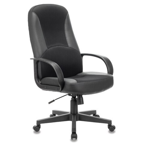 Кресло офисное BRABIX "City EX-512", кожзаменитель черный, ткань черная, TW, 531407 531407 - фото 304258