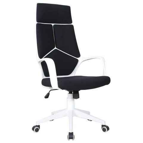 Кресло офисное BRABIX PREMIUM "Prime EX-515", пластик белый, ткань, черное, 531812 531812 - фото 304357