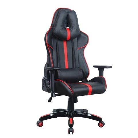 Кресло компьютерное BRABIX "GT Carbon GM-120", две подушки, экокожа, черное/красное, 531931 531931 - фото 304416