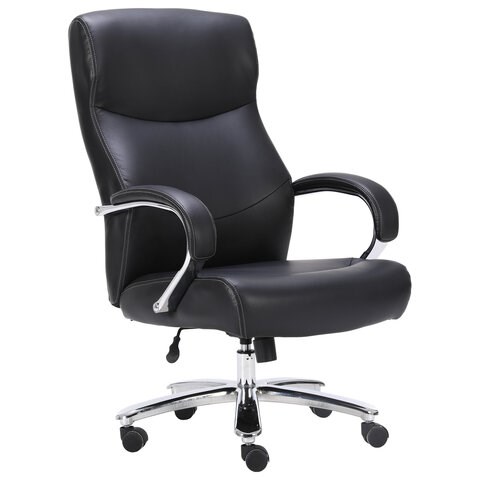 Кресло офисное BRABIX PREMIUM Total HD-006, НАГРУЗКА до 180 кг, экокожа, хром, черное, 531933 531933 - фото 304418