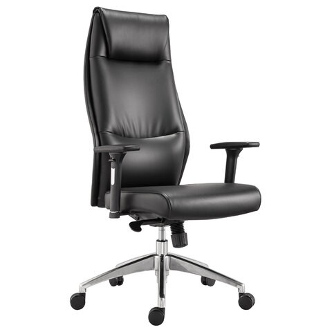 Кресло офисное BRABIX PREMIUM "Blues EX-751", синхромеханизм, алюминий, экокожа, черное, 532486 532486 - фото 304539