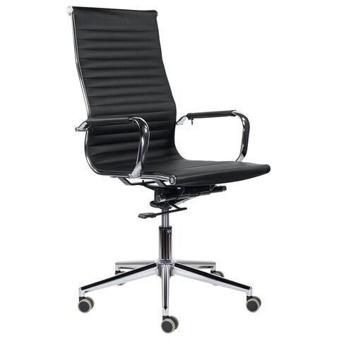Кресло офисное BRABIX PREMIUM "Intense EX-531", экокожа, хром, черное, 532540 532540 - фото 304574