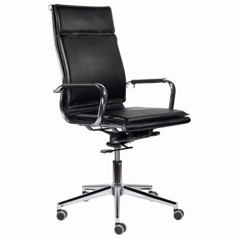 Кресло офисное BRABIX PREMIUM "Kayman EX-532", экокожа, хром, черное, 532543 532543 - фото 304577