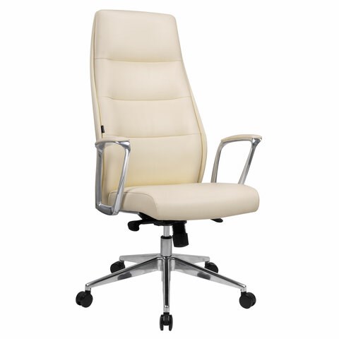 Кресло BRABIX PREMIUM ''Adept EX-752'', синхромеханизм, алюминий, экокожа, бежевое, 532931 532931 - фото 304696