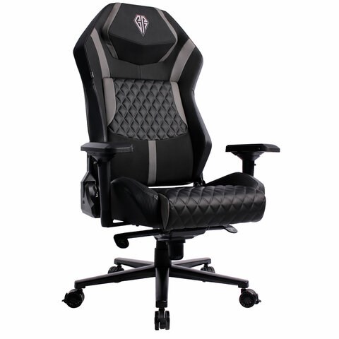 Кресло BRABIX PREMIUM "Core GM-160", мультиблок, 4D подлокотники, литой поролон, черное/серое, 532952 532952 - фото 304707