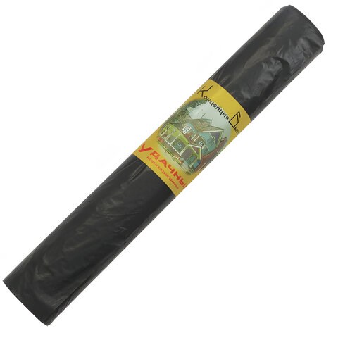 Мешки для мусора, 120 л, черные, в рулоне 10 шт., ПВД, 30 мкм, 70х110 см, КОНЦЕПЦИЯ БЫТА "Удачные", 0152 600428 - фото 305171