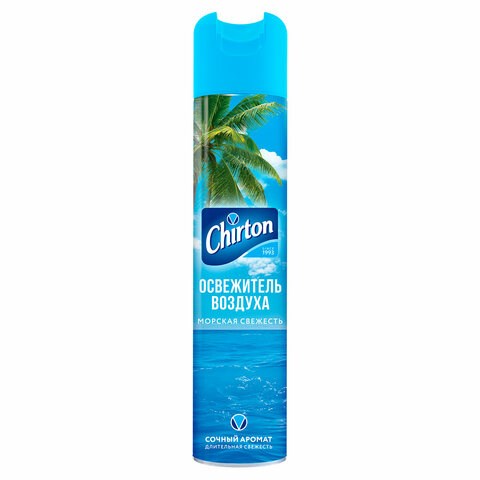 Освежитель воздуха аэрозольный 300 мл, CHIRTON (Чиртон), Морская свежесть 600647 - фото 305212