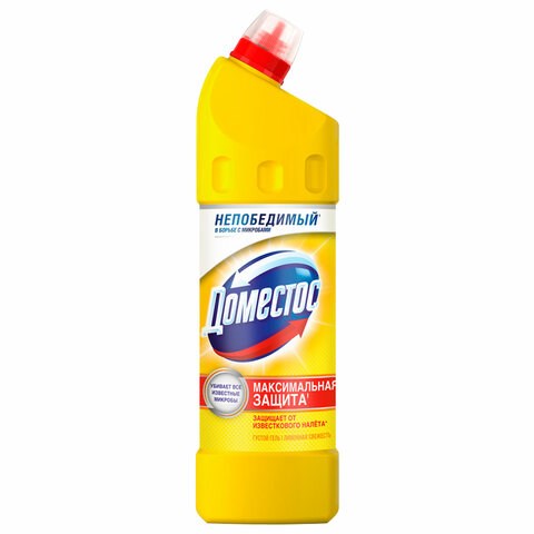Чистящее средство 1 л, DOMESTOS (Доместос) Лимонная свежесть, с отбеливающим эффектом 601746 - фото 305463