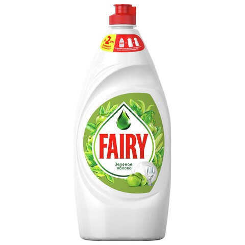 Средство для мытья посуды, 900 мл, FAIRY (Фейри) Зеленое яблоко 603745 - фото 305764