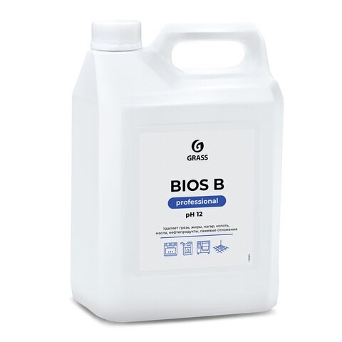 Средство моющее 5,5 кг GRASS BIOS B, для промышленного оборудования, щелочное, концентрат, 125201 605632 - фото 306225