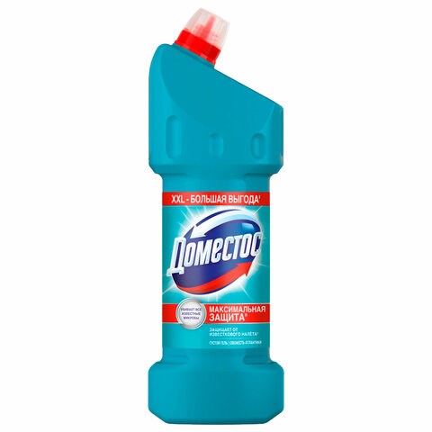 Чистящее средство 1,5 л DOMESTOS (Доместос) "Свежесть Атлантики", с отбеливающим эффектом, 67683281 606080 - фото 306368