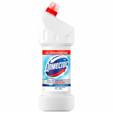 Средство для уборки туалета 1,5 л, DOMESTOS (Доместос) "Эксперт сила 7", "Ультра Белый", 67683236 606081 - фото 306369
