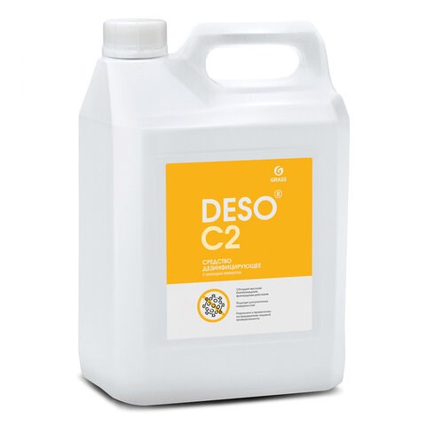 Средство моющее c дезинфицирующим эффектом 5 кг, GRASS DESO C2, ЧАС, концентрат, 550066 608973 - фото 307417