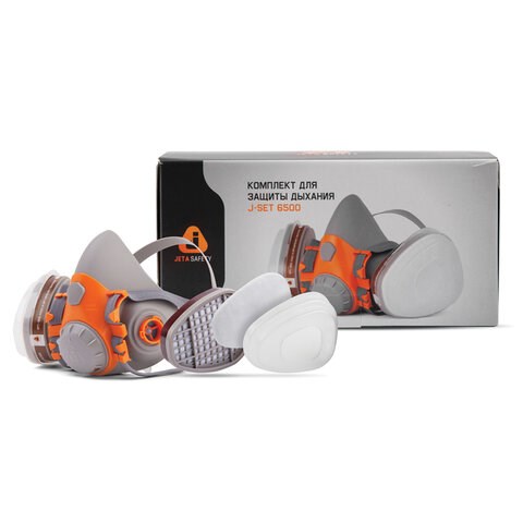 Комплект защитный Jeta Safety 6500 (перчатки, полумаска, фильтр, предфильтр, держатель), размер М, J-SET6500-M 610891 - фото 307907