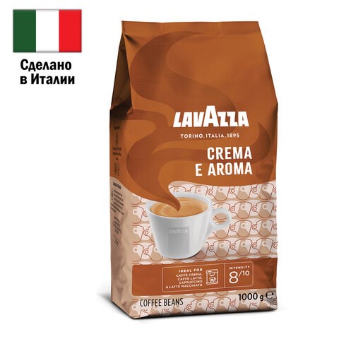 Кофе в зернах LAVAZZA "Crema E Aroma" 1 кг, ИТАЛИЯ, 2444 620177 - фото 308025
