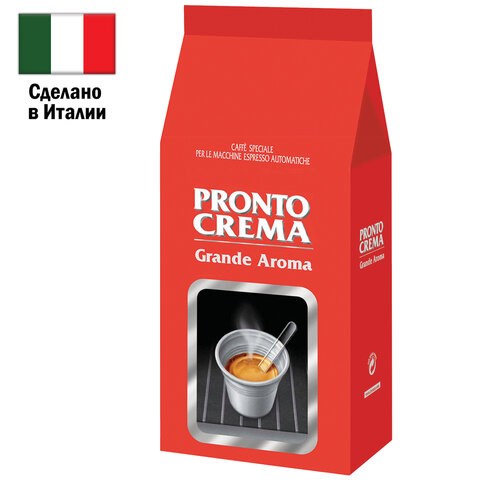 Кофе в зернах LAVAZZA "Pronto Crema" 1 кг, ИТАЛИЯ, 7821 621160 - фото 308100