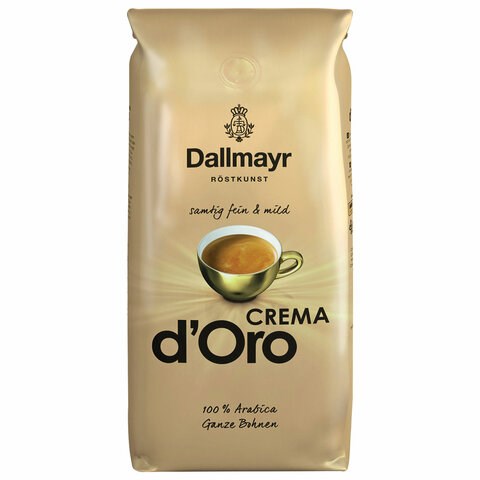 Кофе в зернах DALLMAYR "Crema d`Oro" 1 кг, ГЕРМАНИЯ, AA04 622032 - фото 308137