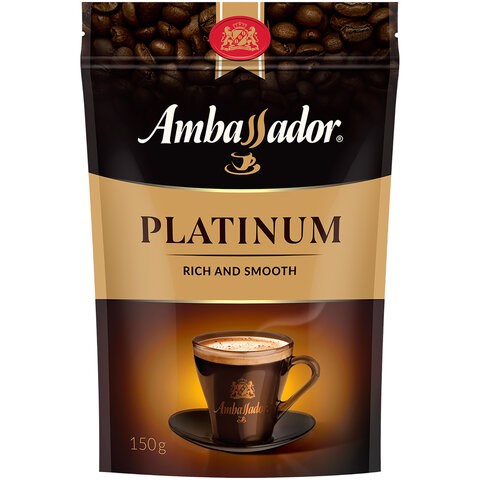 Кофе растворимый AMBASSADOR "Platinum" 150 г, сублимированный 622236 - фото 308172
