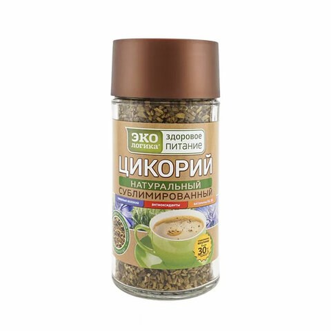 Цикорий ЭКОЛОГИКА Здоровое Питание "Классический" сублимированный 85 г, стеклянная банка 622317 - фото 308179