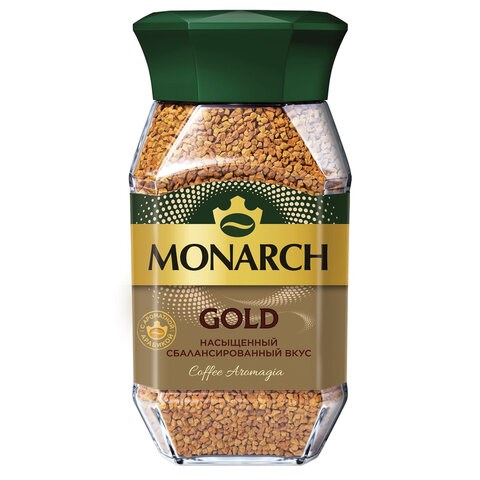 Кофе растворимый MONARCH "Gold" 190 г, стеклянная банка, сублимированный, 8051789 622380 - фото 308192