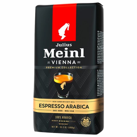 Кофе в зернах JULIUS MEINL "Espresso Arabica Premium Collection" 1 кг, арабика 100%, ИТАЛИЯ, 89532 622743 - фото 308226