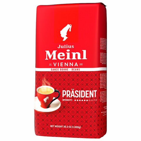 Кофе в зернах JULIUS MEINL "Prasident Classic Collection" 1 кг, ИТАЛИЯ, 89933 622746 - фото 308229