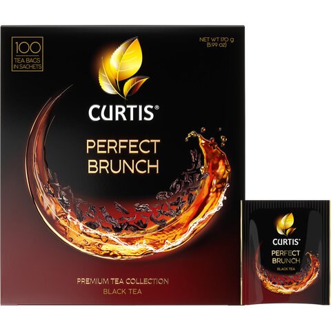 Чай CURTIS "Perfect Brunch" черный, 100 пакетиков в конвертах по 1,7 г, 102119 622789 - фото 308244