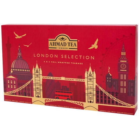 Чай AHMAD "London Selection" ассорти 8 вкусов, НАБОР 40 пакетиков, N073 622790 - фото 308245