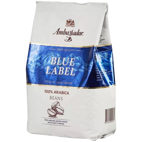 Кофе в зернах AMBASSADOR "Blue Label" 1 кг, арабика 100%, ШФ000025903 622915 - фото 308273