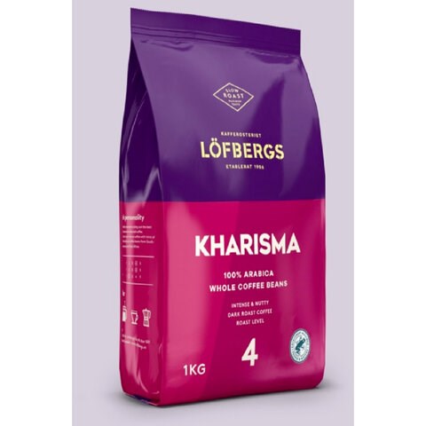 Кофе в зернах LOFBERGS "Kharisma", 1 кг, арабика 100%, Швеция, 41368 623758 - фото 308340