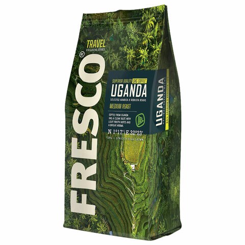 Кофе в зернах FRESCO "Uganda", 900 г 623892 - фото 308348