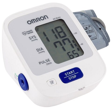 Тонометр OMRON M2 (HEM-7121-RU), манжета 22-32 см, автоматический, на плечо, питание 4хАА 631367 - фото 308523