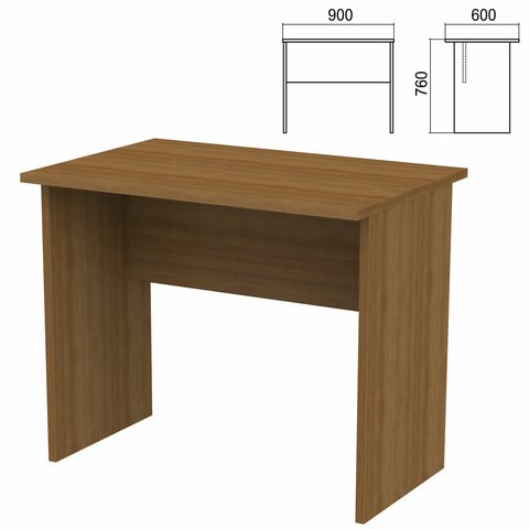 Стол письменный "Арго", 900х600х760 мм, орех 641239 - фото 308749