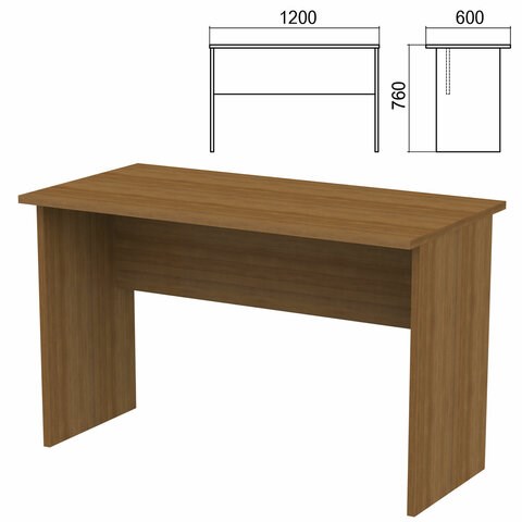 Стол письменный "Арго", 1200х600х760 мм, орех 641244 - фото 308752