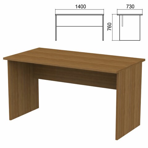Стол письменный "Арго", 1400х730х760 мм, орех 641259 - фото 308761