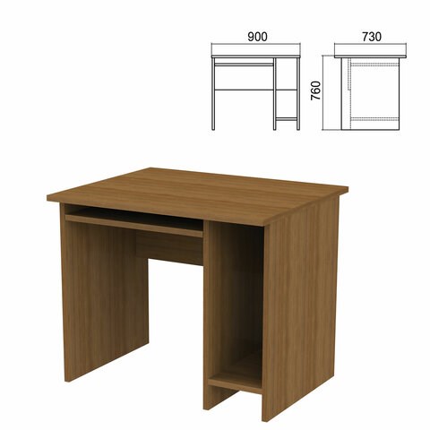 Стол компьютерный "Арго", 900х730х760 мм, орех 641269 - фото 308767