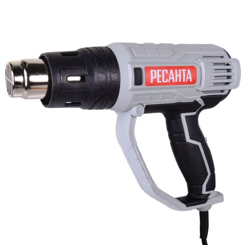 Фен технический сетевой РЕСАНТА, 2000 Вт, насадки 4 шт., 600 градусов, расход воздуха 500 л/мин, 75/2/1 671224 - фото 309270