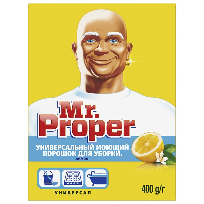 Чистящее средство 400 г, MR.PROPER (Мистер Пропер) Лимон, универсал, порошок 602436 - фото 31861