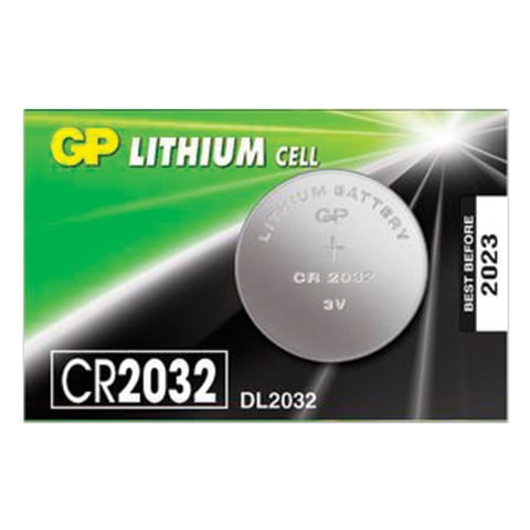 Батарейка GP Lithium, CR2032, литиевая, 1 шт., в блистере (отрывной блок), CR2032-7C5 454101 - фото 321956