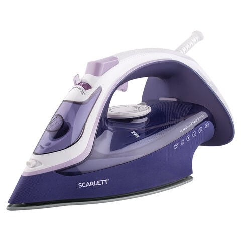 Утюг SCARLETT SC-SI30K37, 2400 Вт, керамическое покрытие, антинакипь, антикапля, фиолетовый 455457 - фото 322041