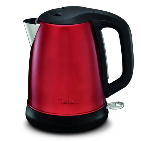 Чайник TEFAL KI270530, 1,7 л, 2400 Вт, закрытый нагревательный элемент, сталь, красный, 7211002431 456506 - фото 322306