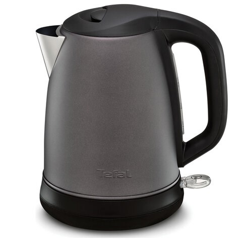 Чайник TEFAL KI270930, 1,7 л, 2400 Вт, закрытый нагревательный элемент, сталь, графитовый, 7211002432 456507 - фото 322307