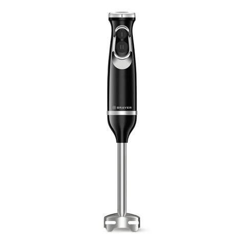 Блендер погружной BRAYER BR1249, 800 Вт, 2 скорости, 1 насадка, черный 456602 - фото 322356