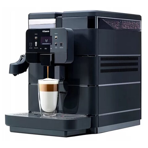 Кофемашина SAECO NEW ROYAL PLUS, 1400 Вт, объем 2,5 л, для зерен 600 г, автокапучинатор, черная, 9J0060 456804 - фото 322430