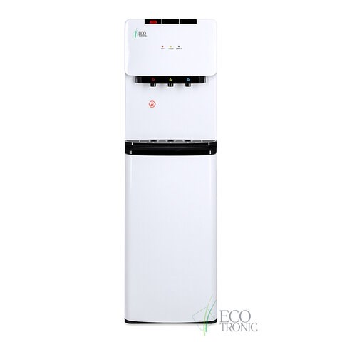 Кулер для воды ECOTRONIC K41-LX, напольный, НИЖНЯЯ ЗАГРУЗКА, нагрев/охлаждение, 3 крана, белый 11744 456861 - фото 322451