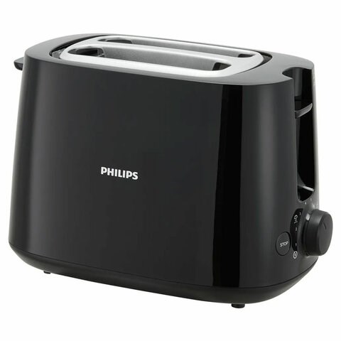 Тостер PHILIPS HD2581/90, 830 Вт, 2 тоста, 8 режимов, пластик, черный 456941 - фото 322480